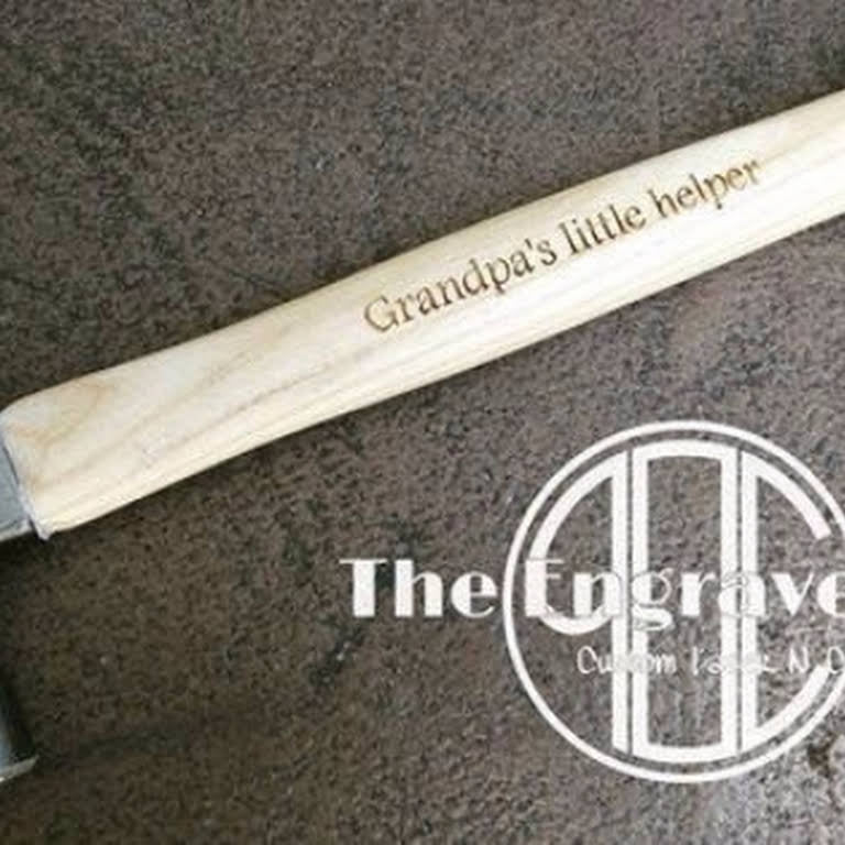 Father's day Custom laser engraved hammers with your personal message