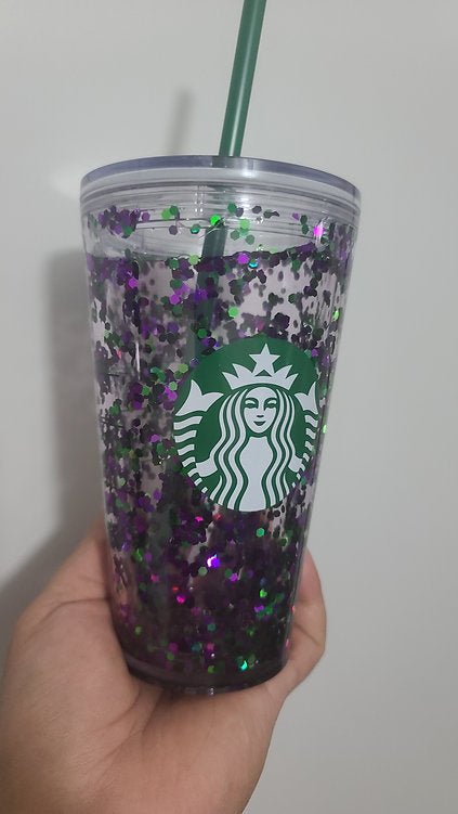 Jem and the Holograms Inspired Venti Glitter Snowglobe Starbucks discount Cup